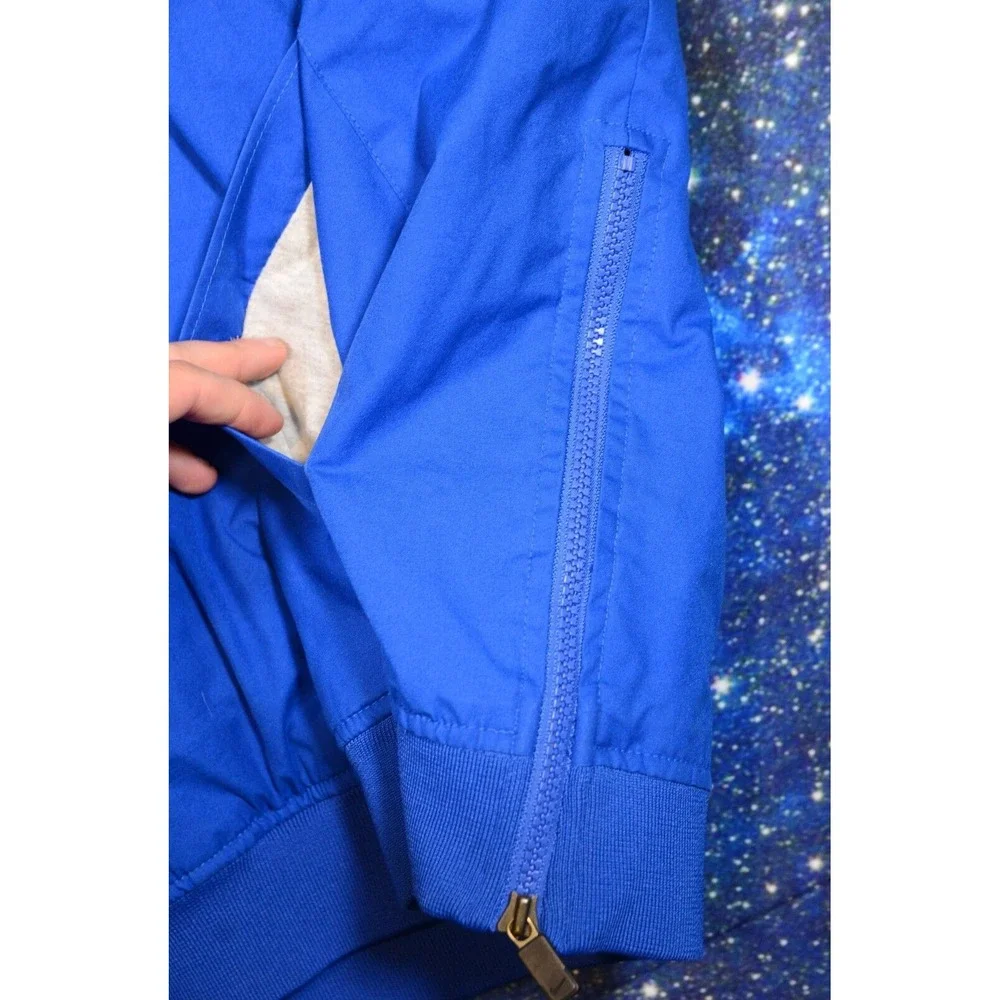 Vintage Nike Team Center Swoosh Windbreaker Men's XL Blue Lined‎ Travis Nylon